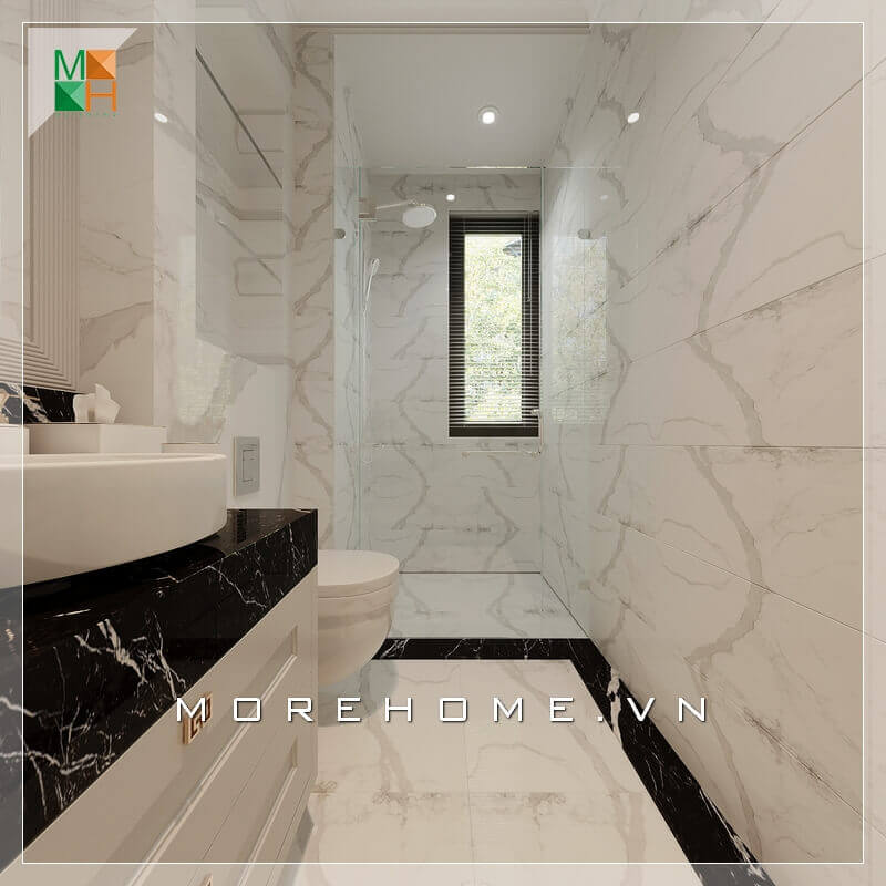 Mẫu thiết kế nhà tắm hiện đại kết hợp WC đẹp cho chung cư, nhà phố, biệt thự Thiết kế phòng tắm biệt thự
