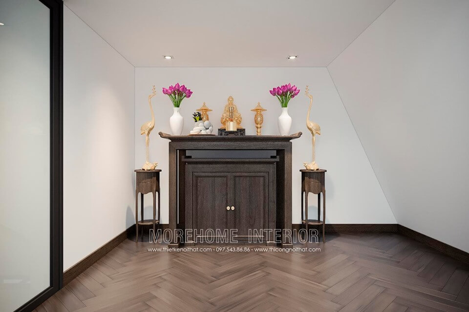 Thiết kế nội thất phòng thờ biệt thự Thiết kế nội thất phòng thờ biệt thự