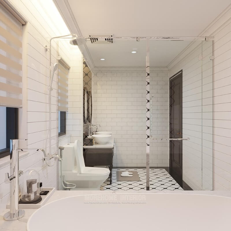 Thiết kế phòng tắm nhà biệt thự đẹp, sang trọng