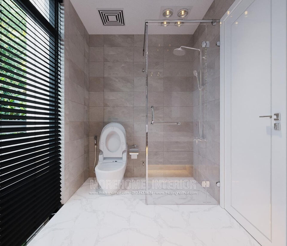 Thiết kế phòng tắm nhà biệt thự đẹp, sang trọng