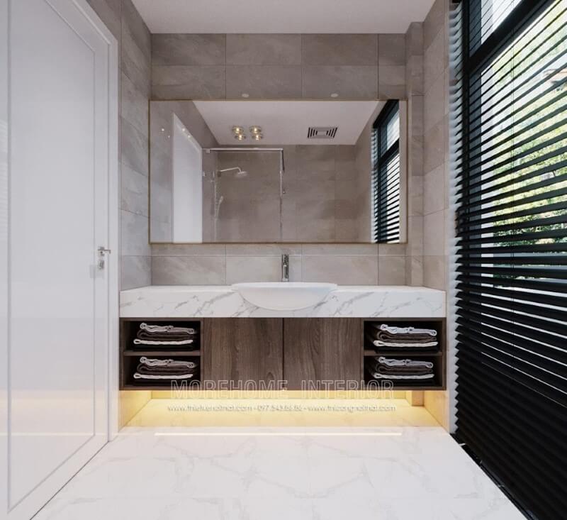 Thiết kế phòng tắm nhà biệt thự đẹp, sang trọng