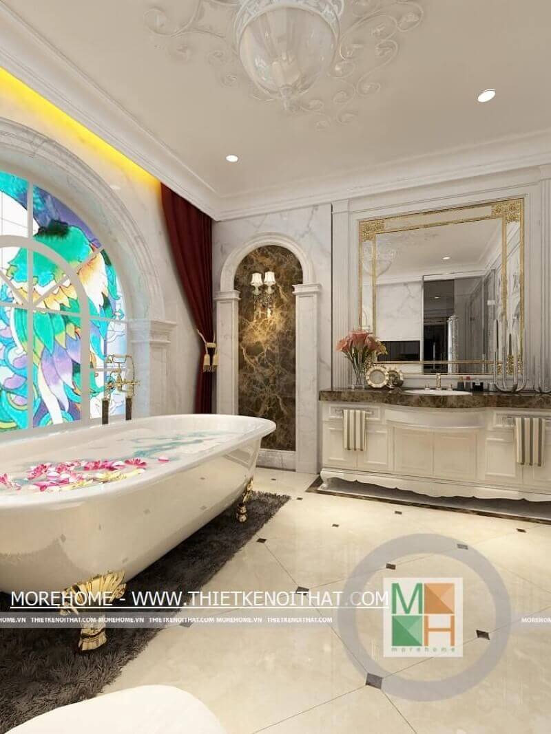 Thiết kế phòng tắm nhà biệt thự đẹp, sang trọng