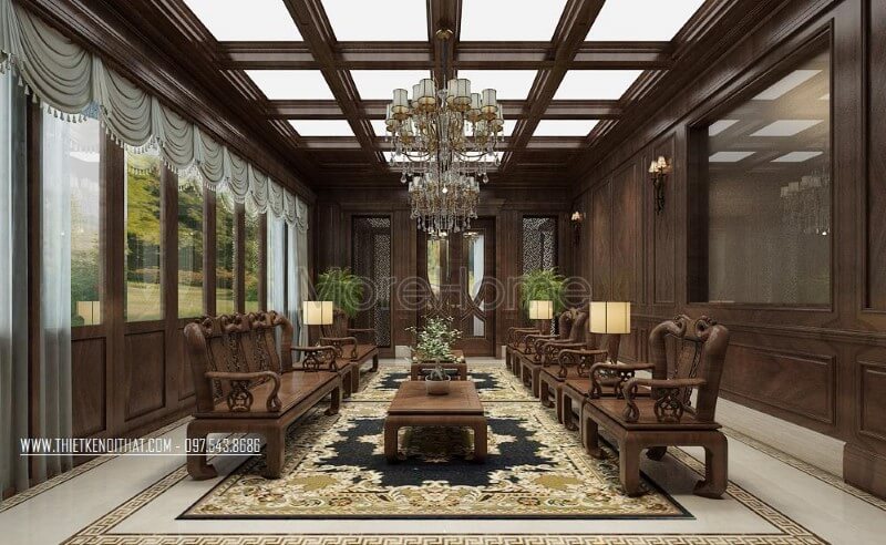 Thiết kế phòng khách biệt thự