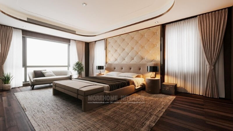 Thiết kế phòng ngủ biệt thự