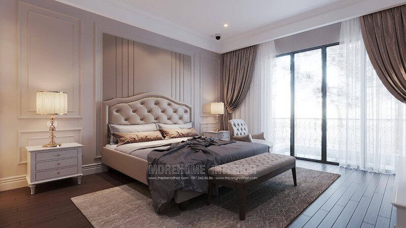 Thiết kế phòng ngủ biệt thự