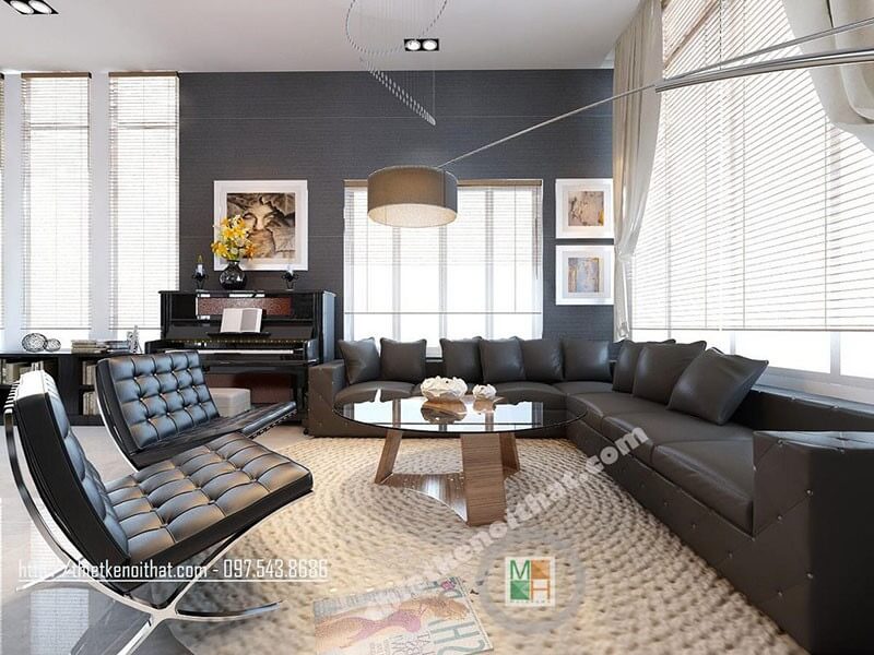 Thiết kế phòng khách biệt thự