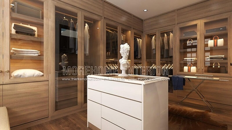 Mẫu tủ quần áo biệt thự cho phòng ngủ