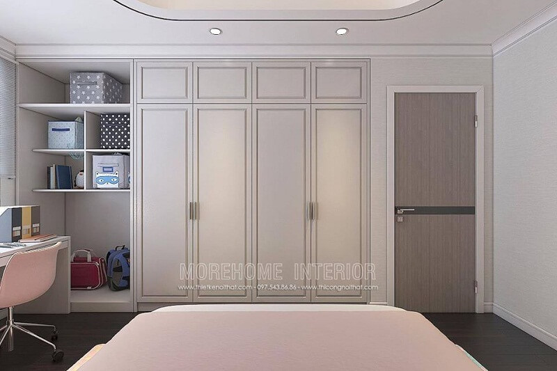 Mẫu tủ quần áo biệt thự cho phòng ngủ