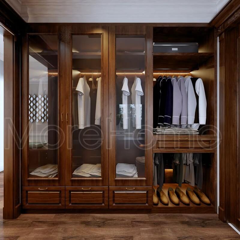 Mẫu tủ quần áo biệt thự cho phòng ngủ
