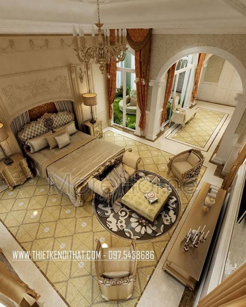 Thiết kế phòng ngủ biệt thự