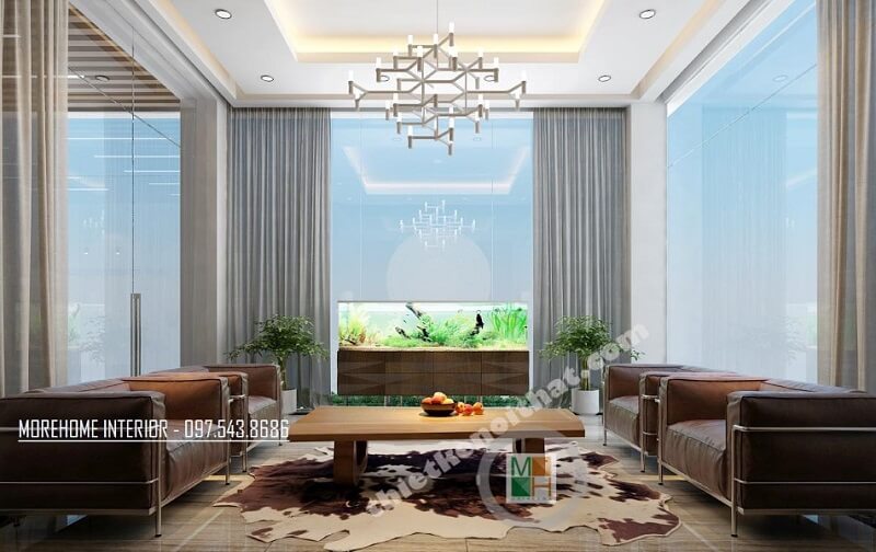 Thiết kế phòng khách biệt thự