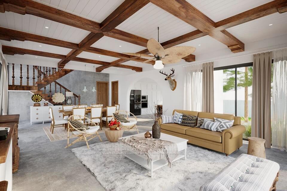 Thiết kế phòng khách biệt thự