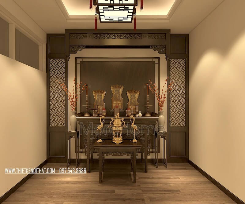 Phòng thờ biệt thự