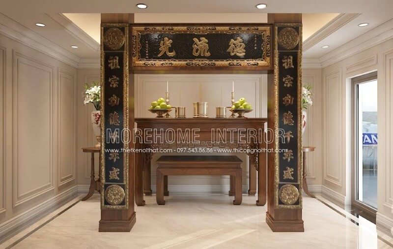 Phòng thờ biệt thự