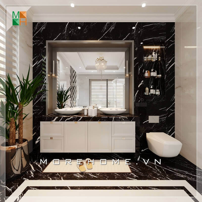Thiết kế phòng tắm biệt thự