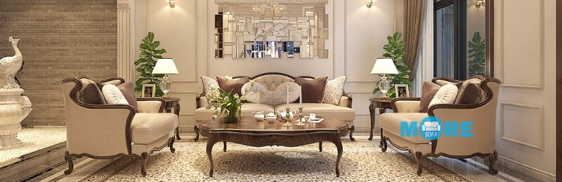 Sản xuất sofa tân cổ điển chất lượng cao, giá cả cạnh tranh trên thị trường Mẫu sofa đẹp cho nhà biệt thự