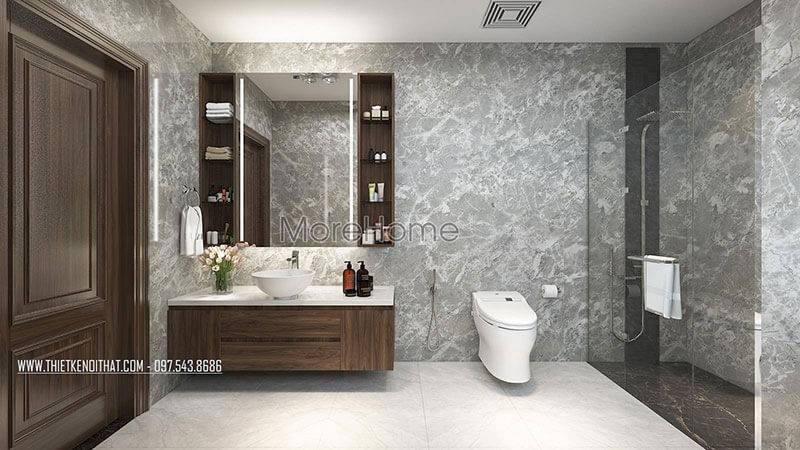Thiết kế phòng tắm biệt thự