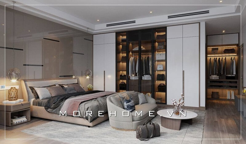 Những ý tưởng thiết kế nội thất phòng ngủ biệt thự đẹp đến mê mẩn