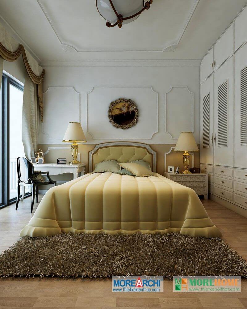 Thiết kế phòng ngủ biệt thự