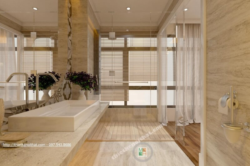 Thiết kế phòng tắm biệt thự