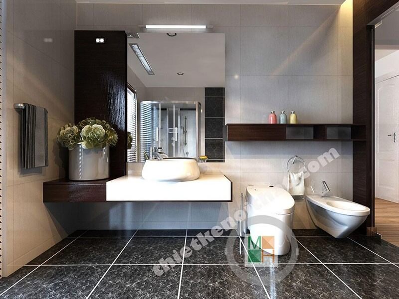 Thiết kế phòng tắm biệt thự