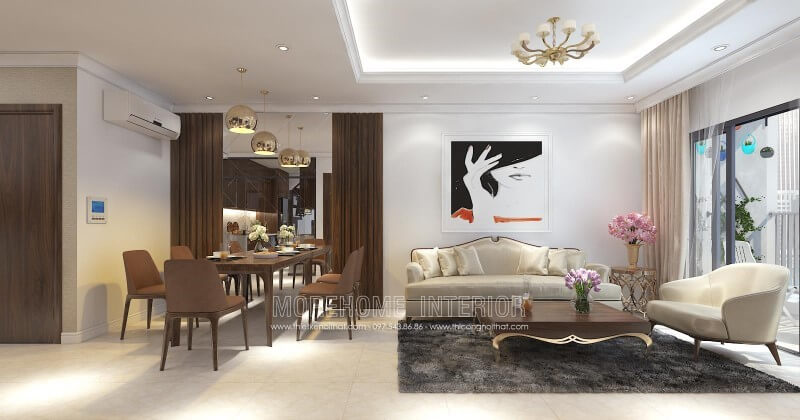 Thiết kế phòng khách biệt thự