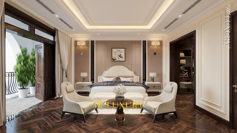 Thiết kế phòng ngủ biệt thự đẹp