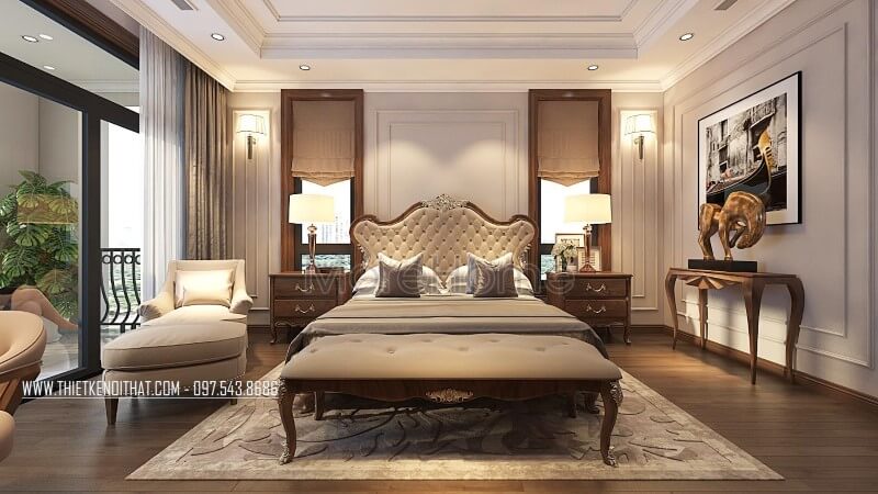 Thiết kế phòng ngủ biệt thự đẹp