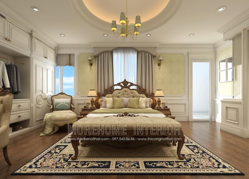 Thiết kế phòng ngủ biệt thự đẹp