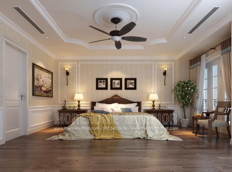 Thiết kế phòng ngủ biệt thự đẹp