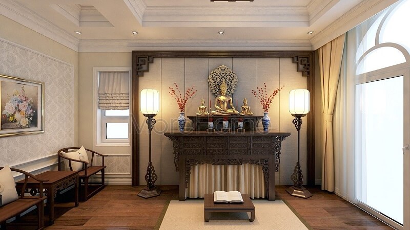 Phòng thờ biệt thự